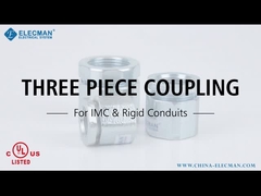 IMC Conduit Three Piece Steel 1 Inch Rigid Coupling Sambungan Berulir